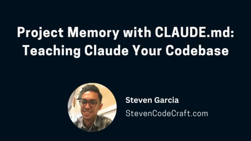 Project Memory with CLAUDE.md: Teaching Claude Your Codebase